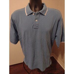 Atlantis Paradise Island Andrews Men's Polo Shirt XL Short Sleeve Blue Cotton